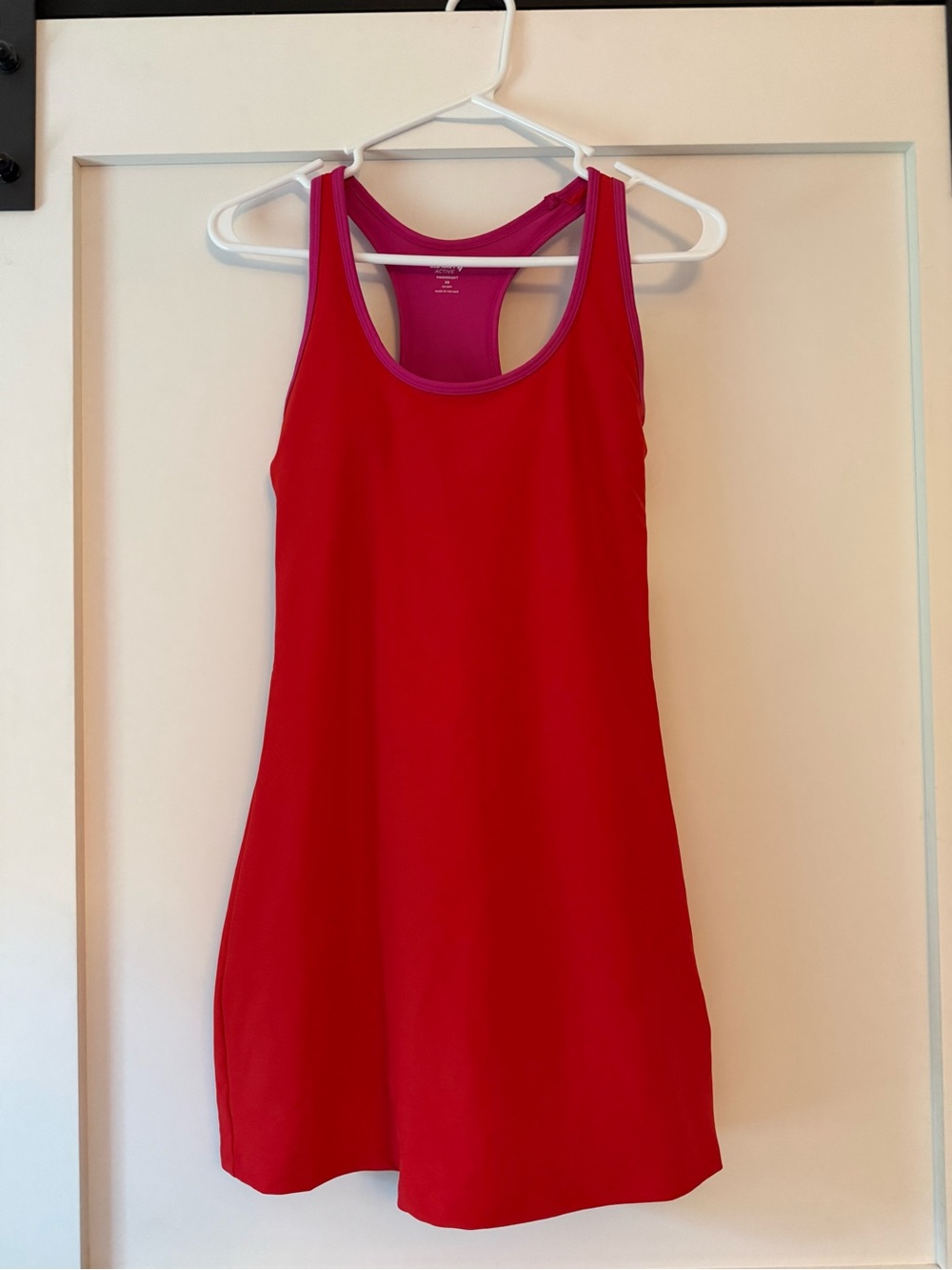 Old Navy Red Racerback Mini Dress with Pink Trim